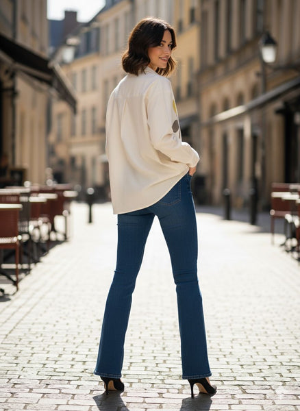 Off-white appliqué shirt