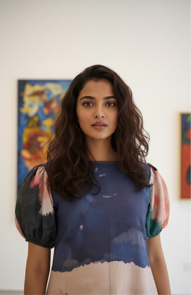 Girl with flower ( long dress )