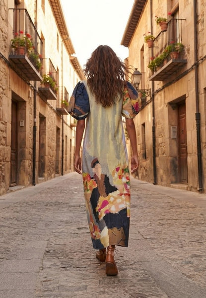 Man with flower ( long dress )
