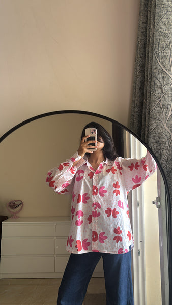 Rosa jasmine ( oversized shirt )