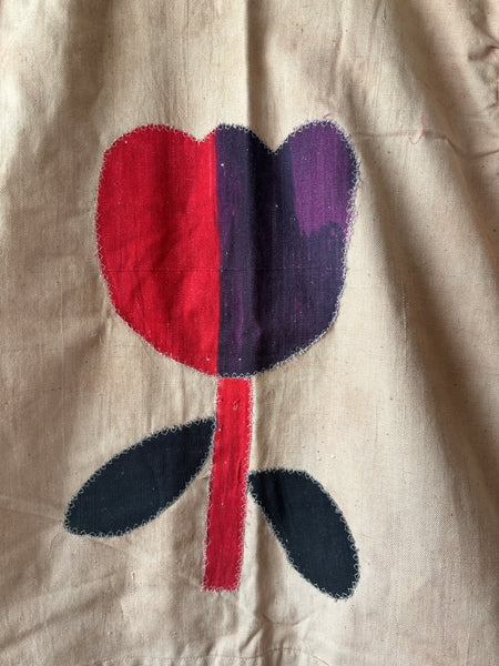 Floral appliqué jacket