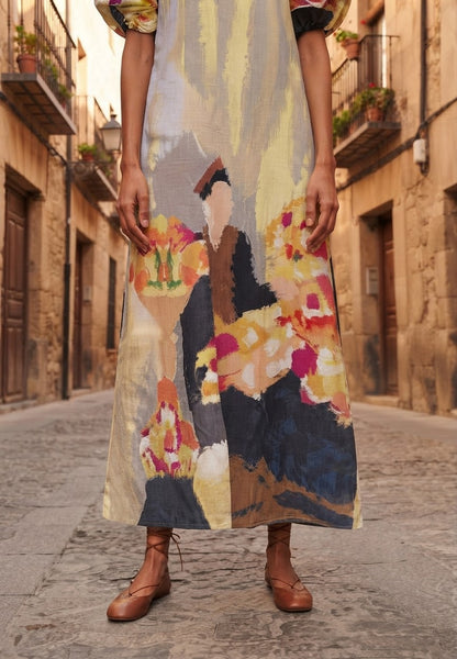 Man with flower ( long dress )