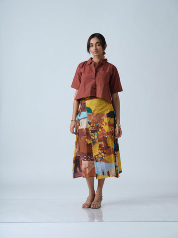 Brown (crop shirt )