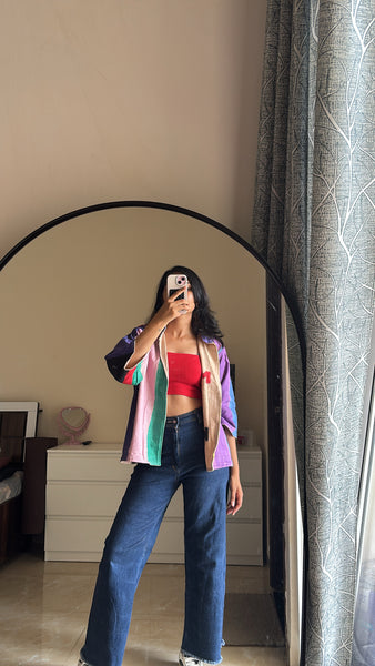 ABCD appliqué reversible jacket