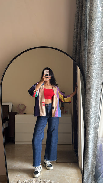 ABCD appliqué reversible jacket
