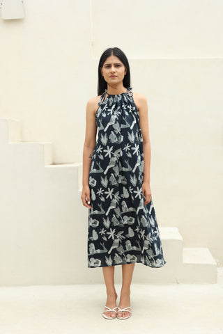 Emma ( halter-neck midi dress )