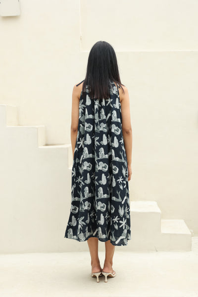 Emma ( halter-neck midi dress )