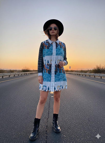 Hello & Hii (shirt dress )