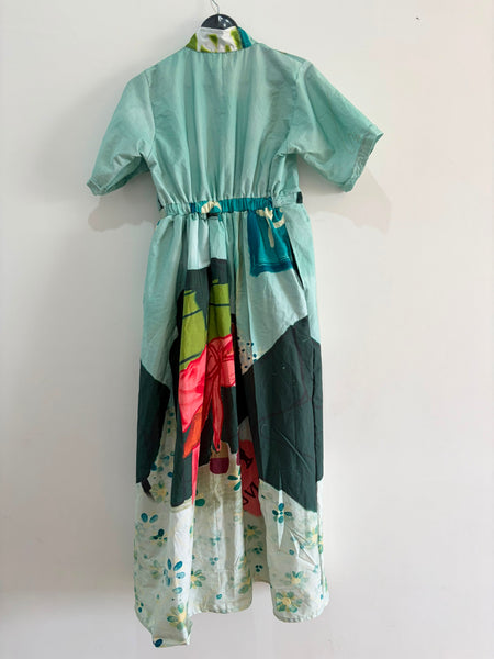 Fine wine ( front tie maxi dress )
