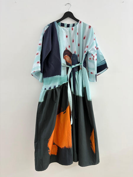 Lovers ( front tie oversized maxi dress  )
