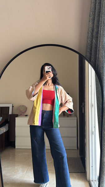 ABCD appliqué reversible jacket