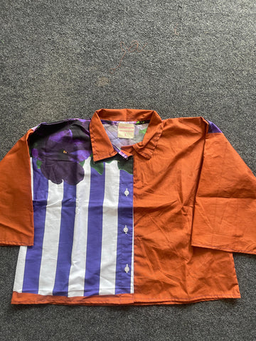 Jolly pot (print 2) crop shirt