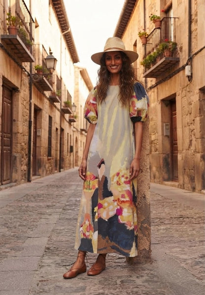 Man with flower ( long dress )