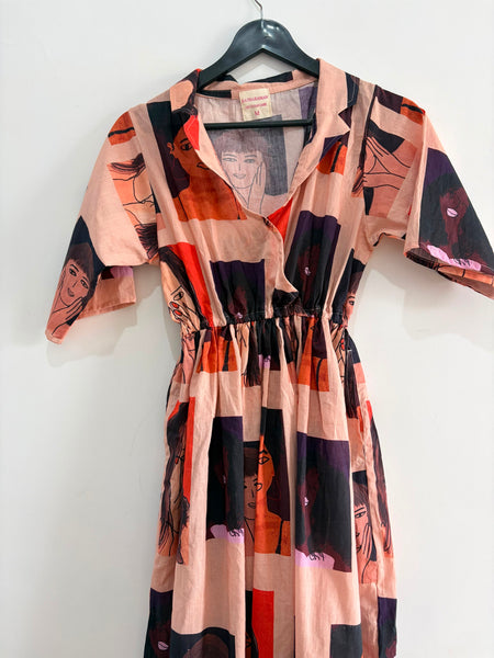 Faces in the metro midi dress ( everyday clothing )