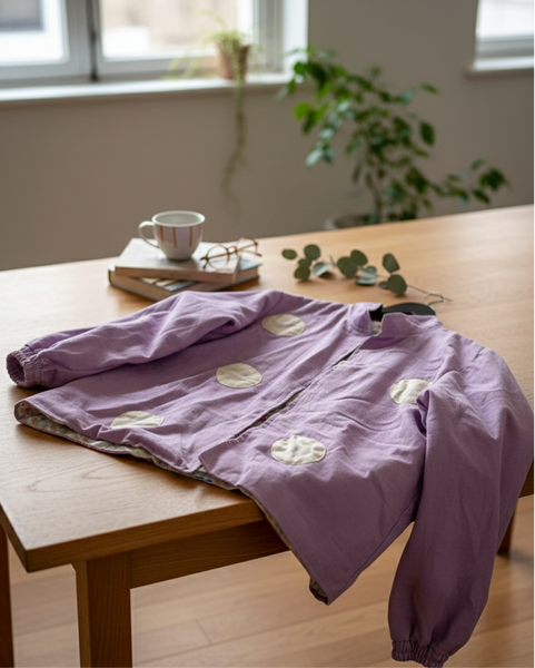 appliqué polka  jacket