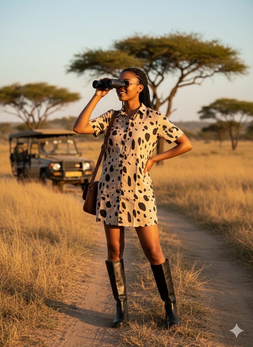 Safari shirt dress