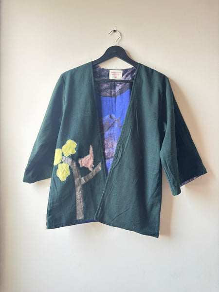 Hello bird appliqué jacket ( limited edition)