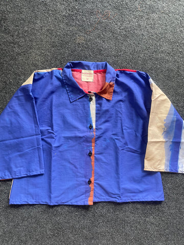 Nostalgia print B crop shirt