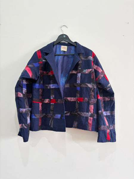 Blue + red  ( Applique jacket )