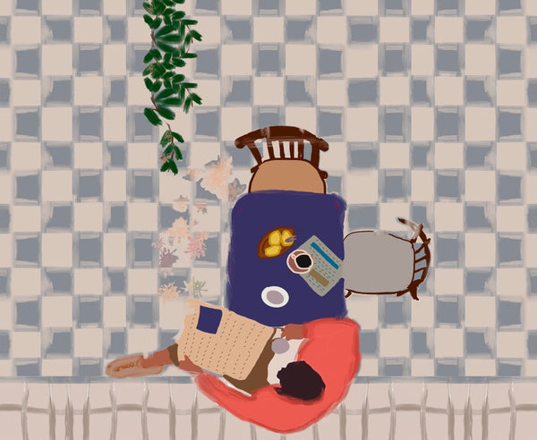 The backyard  ( long dress with belt  )
