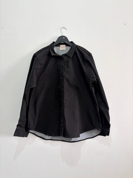 Black denim shirt