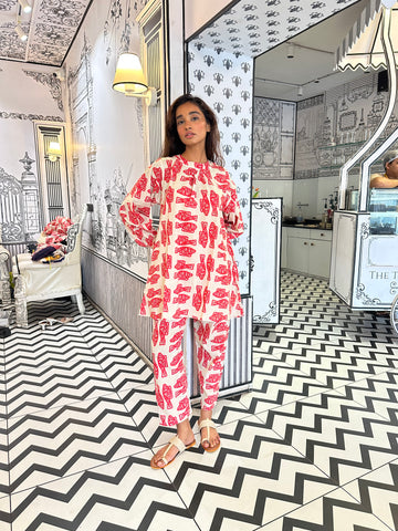 Red fish ( kurta set )