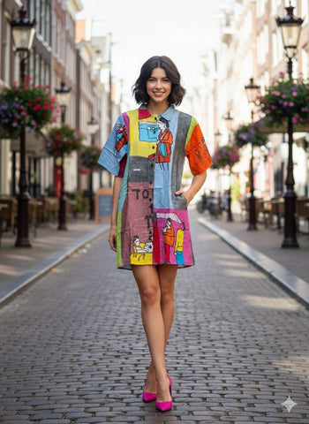 Around the city shirt dress