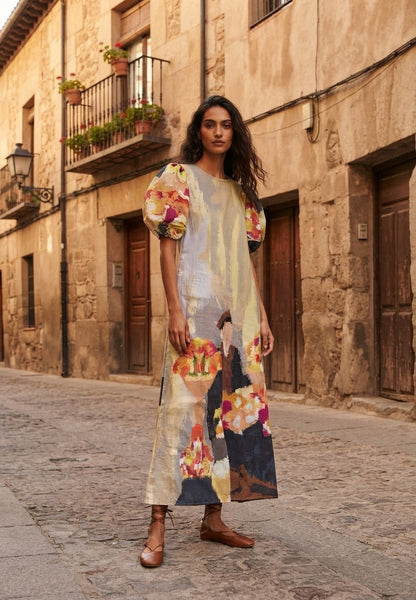 Man with flower ( long dress )