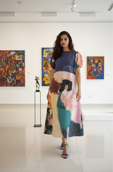 Girl with flower ( long dress )