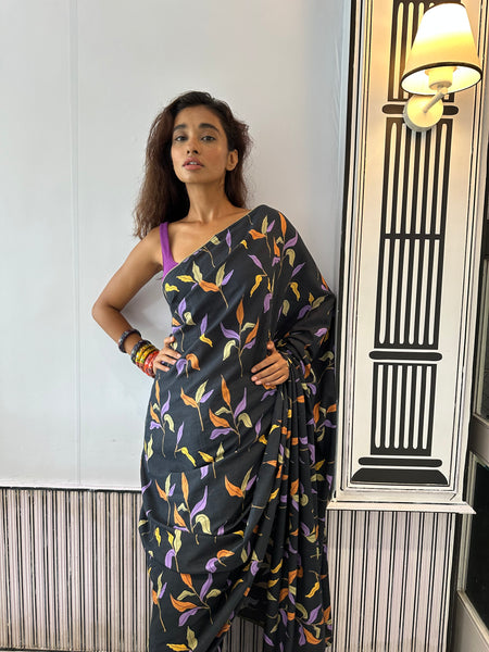 Vivid floral ( saree )
