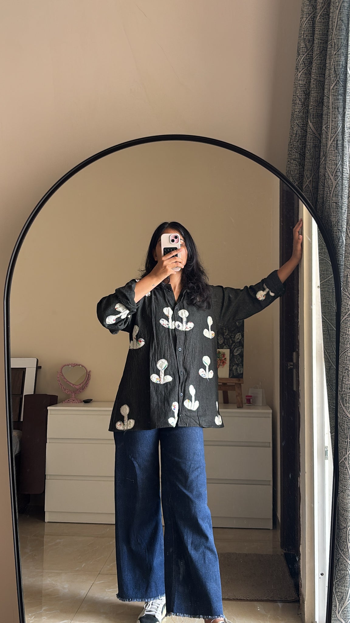 Half done floral shirt