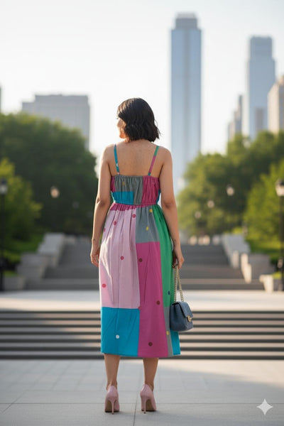 Pinky ponky ( midi dress )