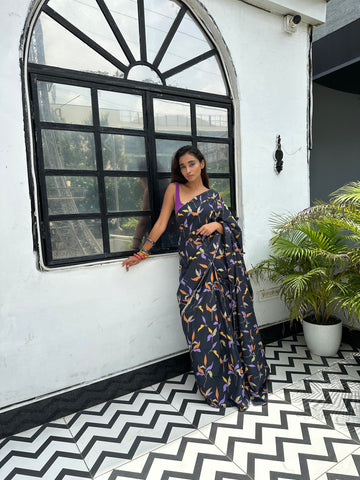 Vivid floral ( saree )