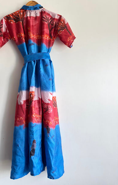 Italian summer  ( midi dress with belt )