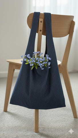 Blue denim bag