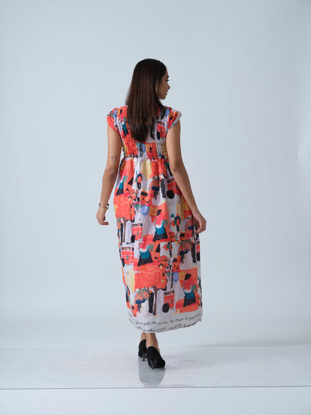 Flower family elasticated ( maxi )