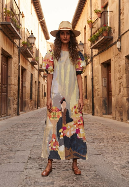 Man with flower ( long dress )