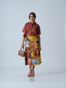 Ducks in my garden ( wrap skirt )