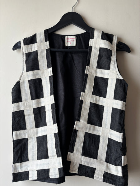 Black checks jacket