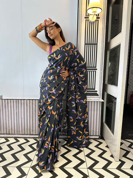 Vivid floral ( saree )