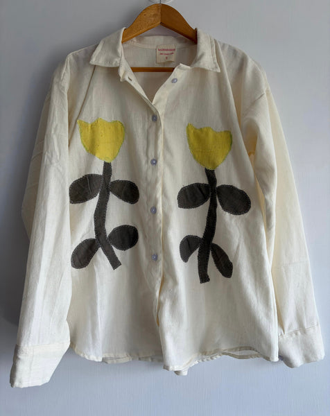 Off-white appliqué shirt