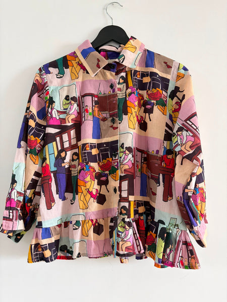 Our loved ones frill shirt  [everyday clothing]