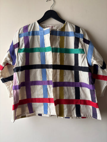 Colorful checks jacket