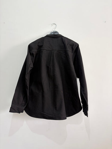 Black denim shirt