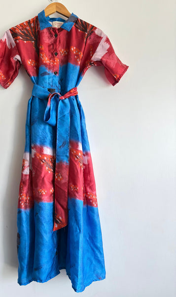 Italian summer  ( midi dress with belt )