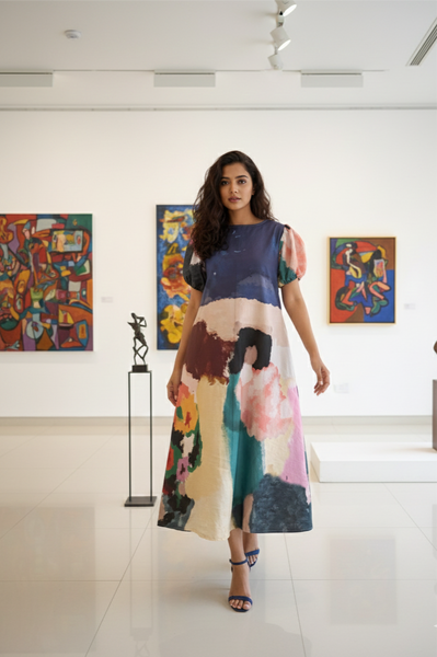 Girl with flower ( long dress )