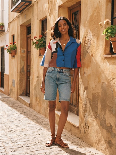 Nostalgia crop shirt