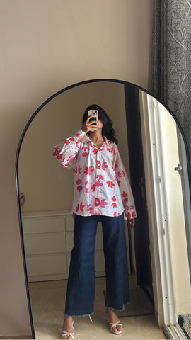 Rosa jasmine ( oversized shirt )
