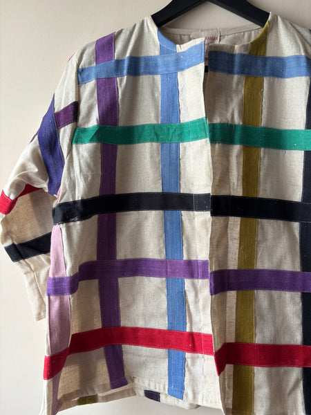 Colorful checks jacket