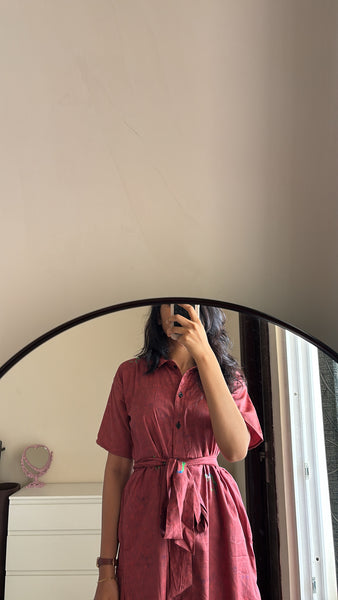 Brown baby ( midi with belt )